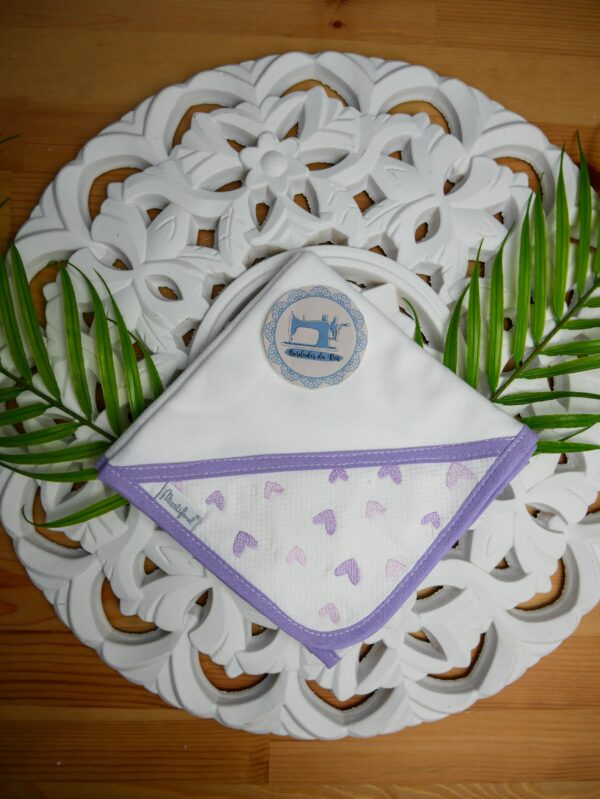 Fralda de algodão corações - Image 7