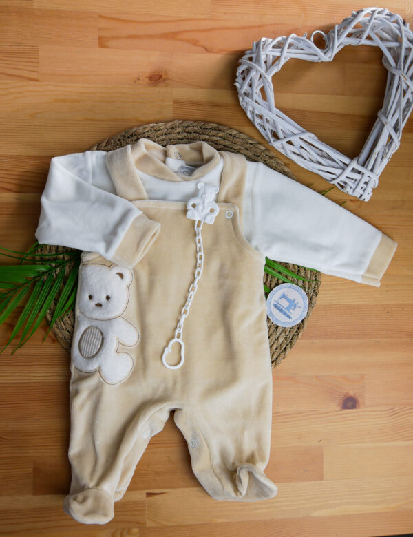 Conjunto Jardineira com Ursinho