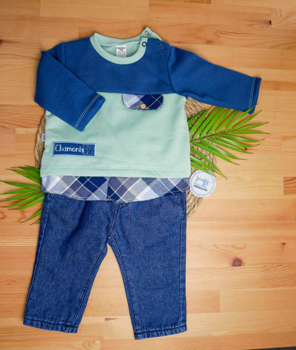 Conjunto de Calças de Ganga e Camisola - Image 14
