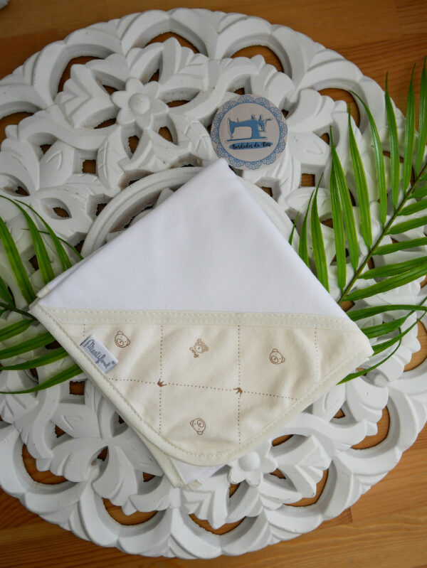 Fralda de algodão - Ursinhos e Coroas - Image 5