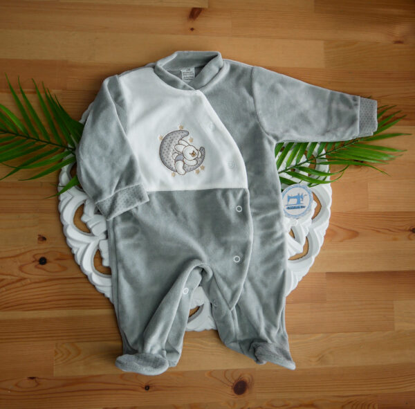 Babygrow Coelhinho na Lua com Estrelinhas