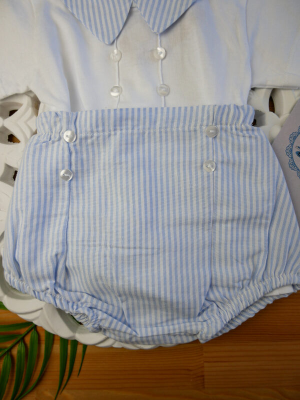 Conjunto de Camisa e Calções às Riscas - Image 6