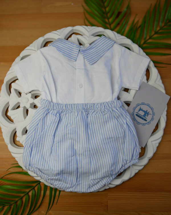 Conjunto de Camisa e Calções às Riscas - Image 2
