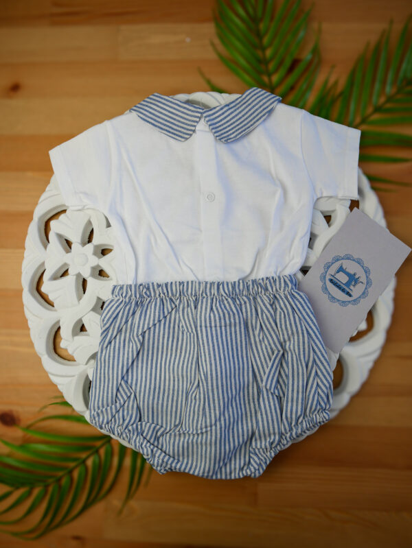 Conjunto de Camisa e Calções às Riscas - Image 9