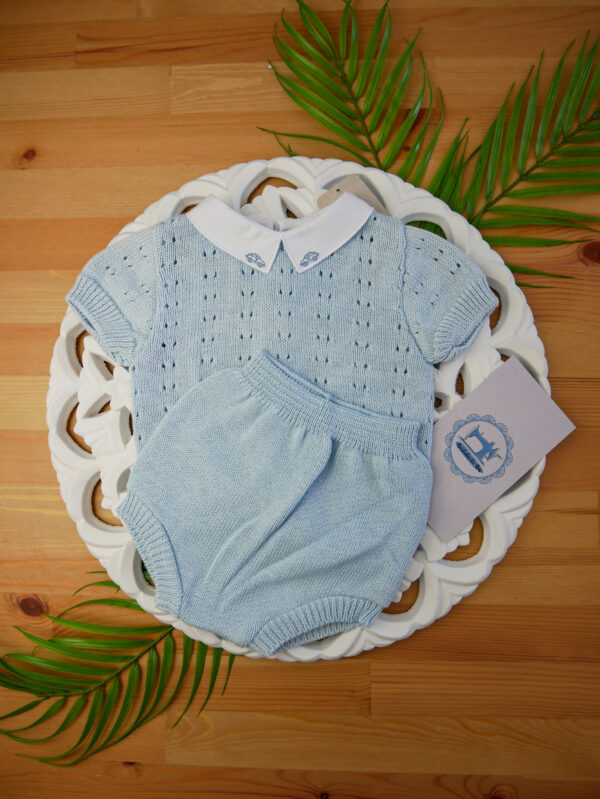 Conjunto de Camisola e Tapa Fralda de Malha