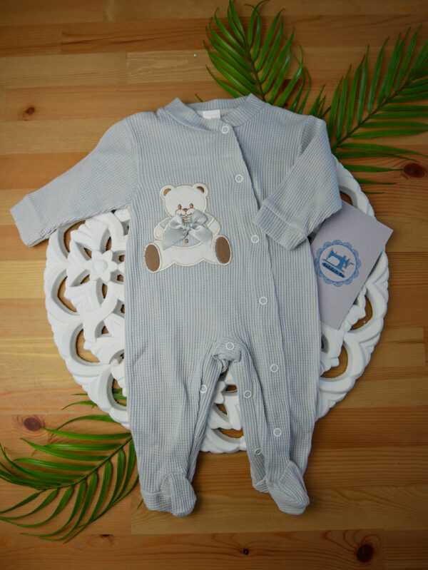 Babygrow de algodão - Ursinho com Laço - Image 9