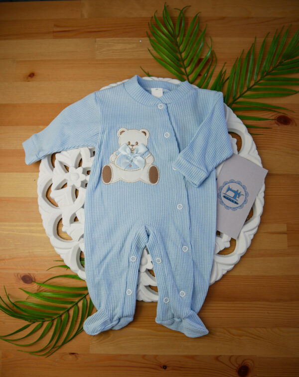 Babygrow de algodão - Ursinho com Laço - Image 5