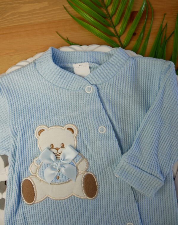 Babygrow de algodão - Ursinho com Laço - Image 7
