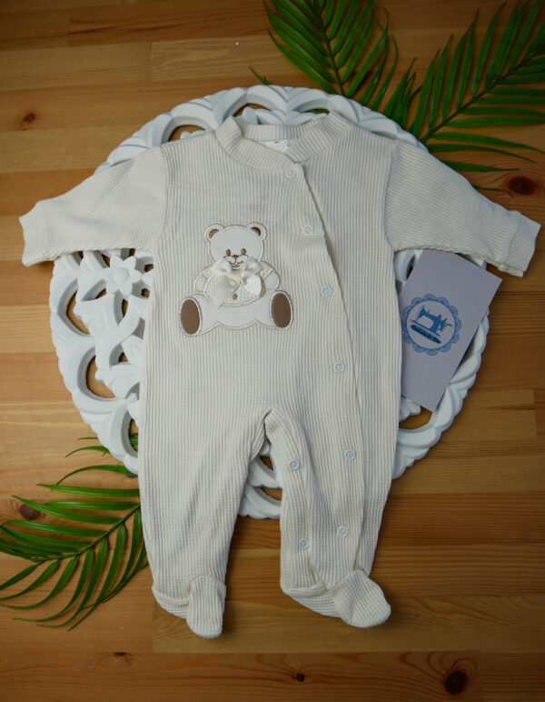Babygrow de algodão - Ursinho com Laço - Image 13