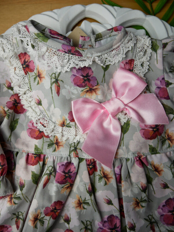 Vestido de Manga Comprida Flores - Image 5