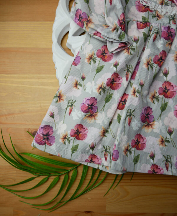 Vestido de Manga Comprida Flores - Image 4