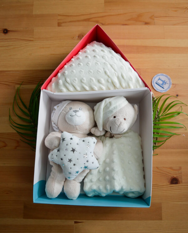 Kit Manta + Dou-dou + Ursinho que dorme