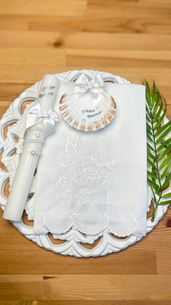 Kit de Batismo - Pomba e Vela - Image 4