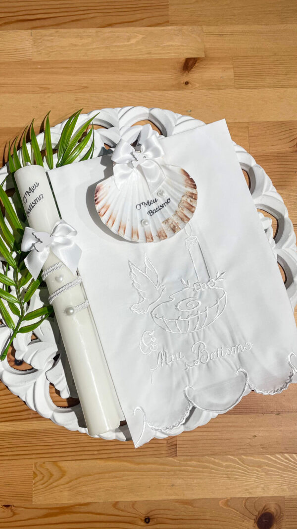 Kit de Batismo - Pomba e Vela - Image 3