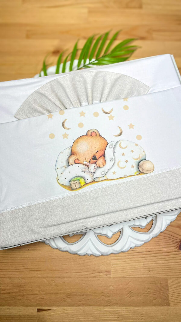 Jogo de Bebé de Algodão - Ursinho Dorminhoco