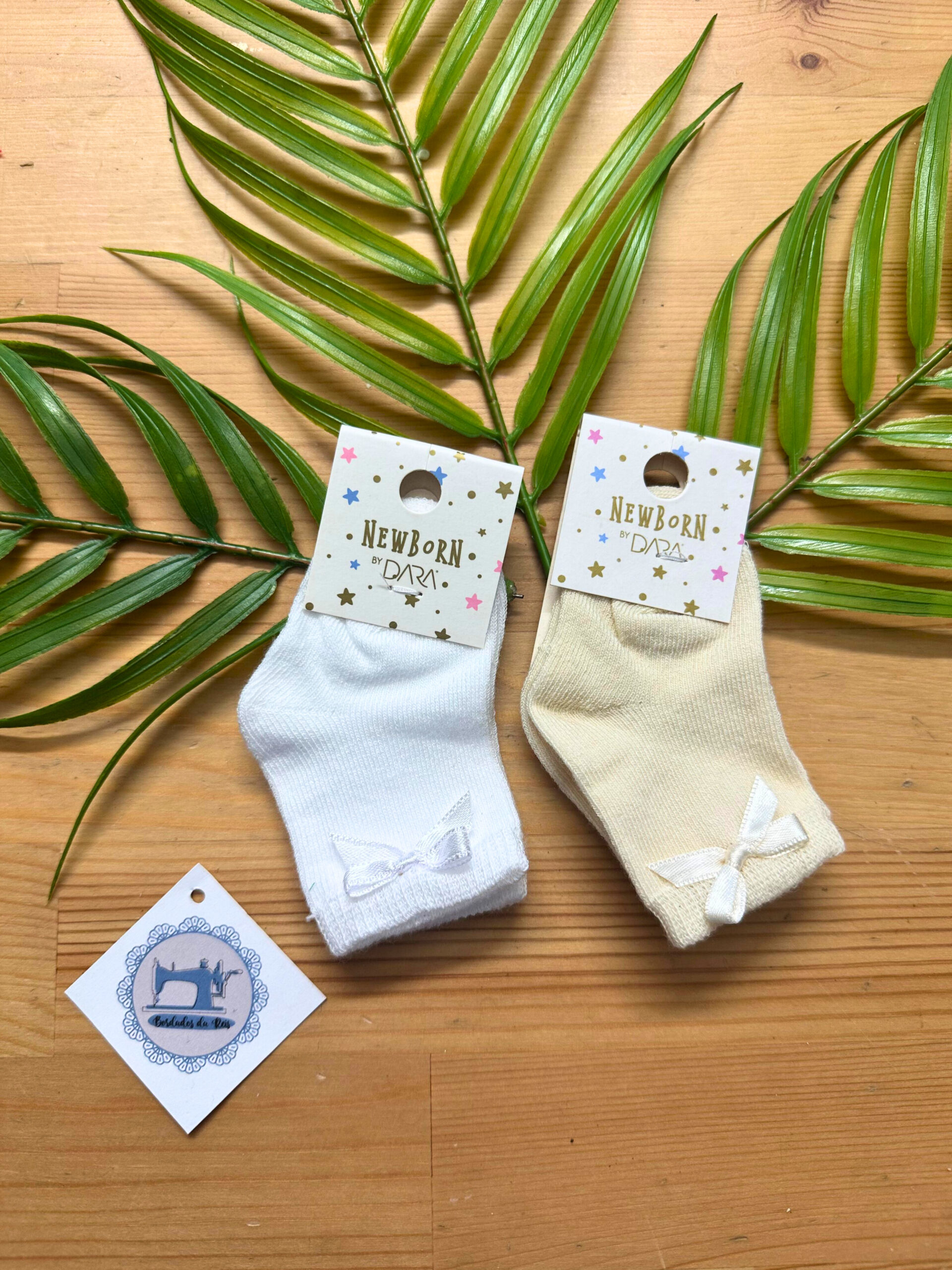 Meias de Recém-Nascido com Lacinho