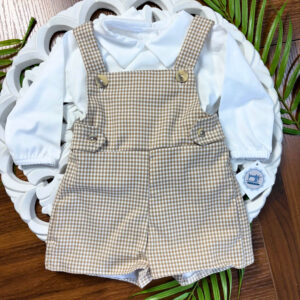 Jardineiras Xadrez de Menino