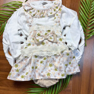 Fofo com Flores e Laço para Bebé