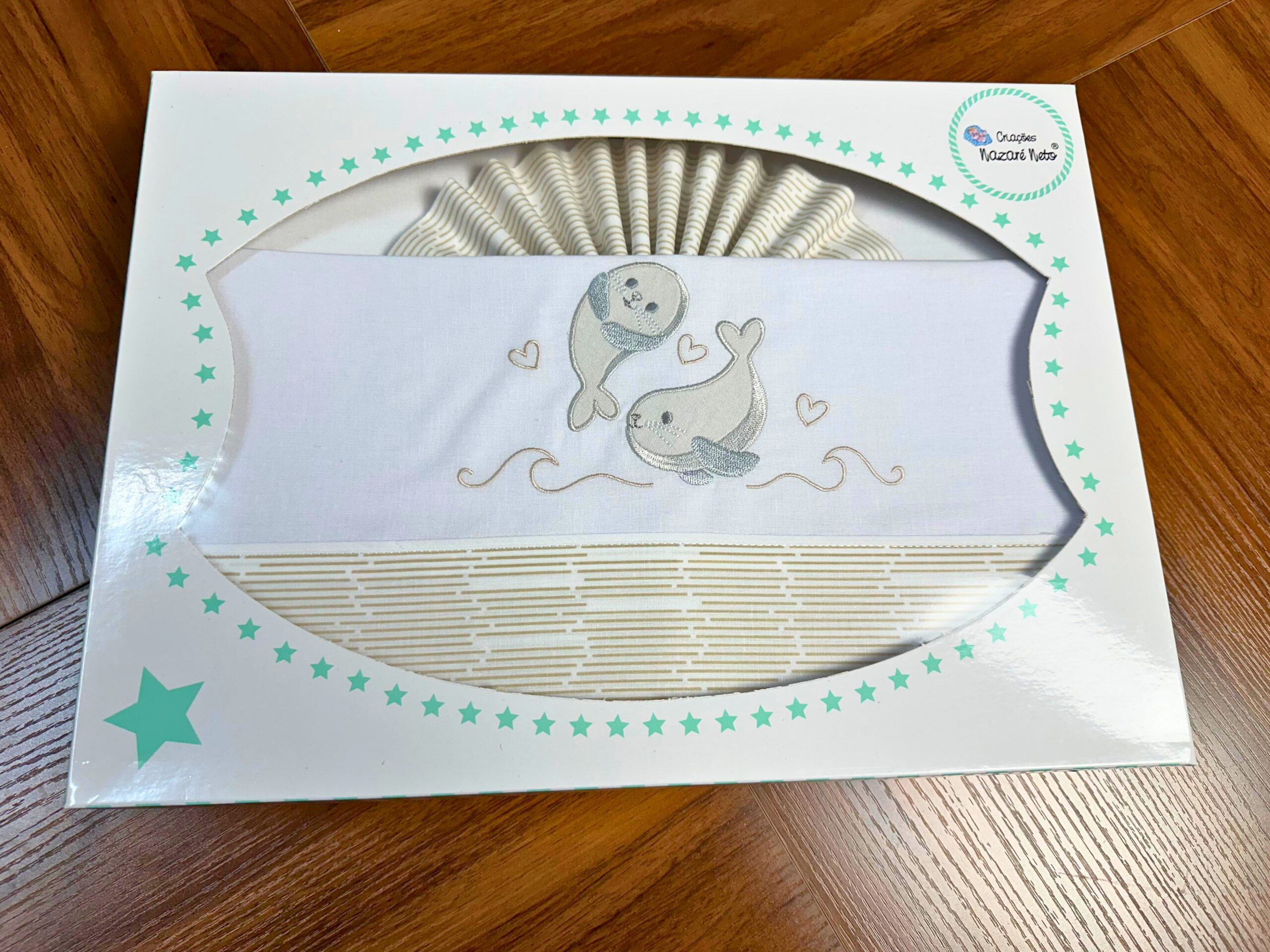 Jogo de Bebé de Algodão - Focas