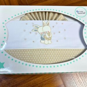 Jogo de Bebé de Algodão - Coelhinhos