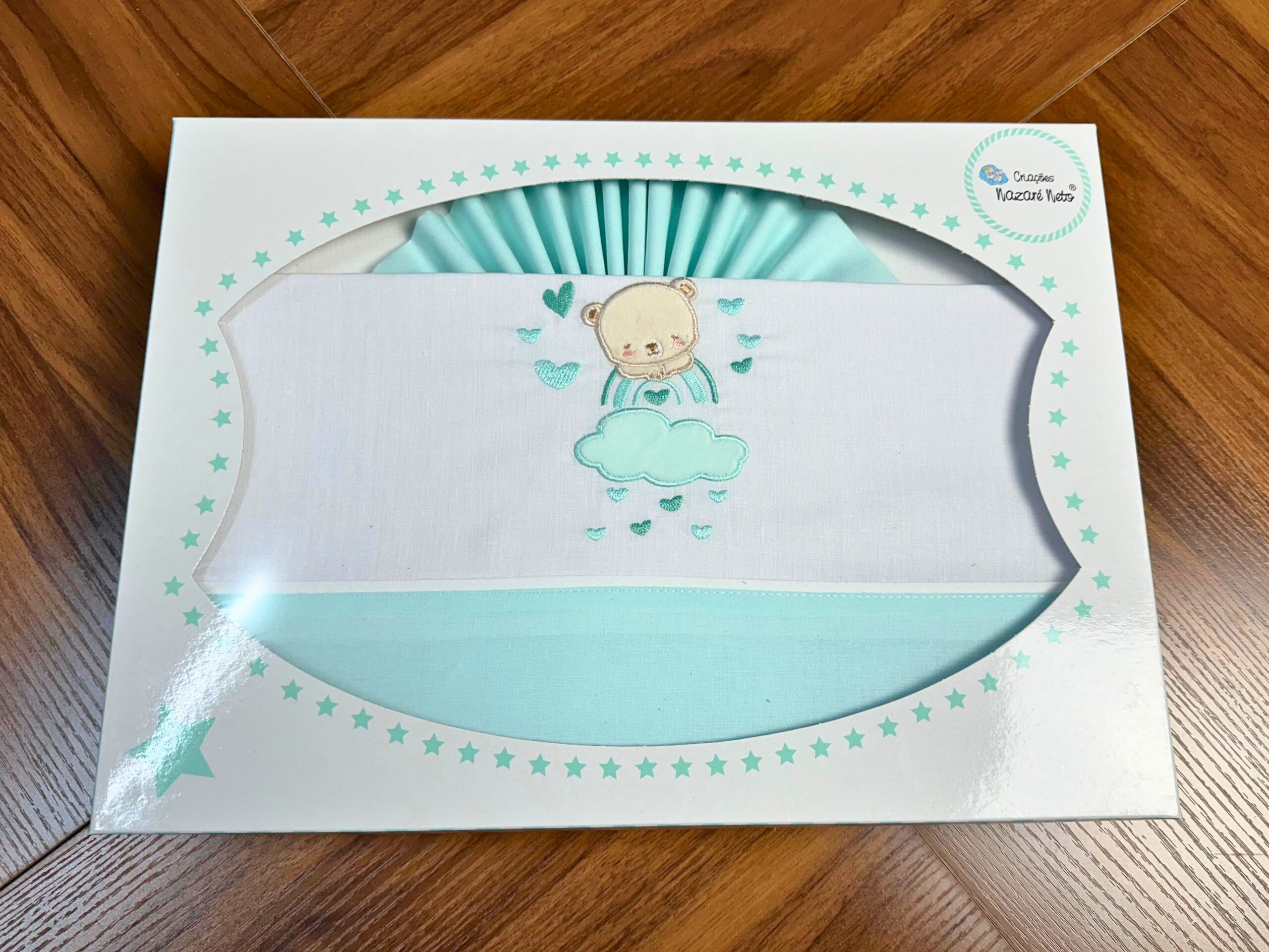 Jogo de Bebé de Algodão - Ursinho Arco Iris