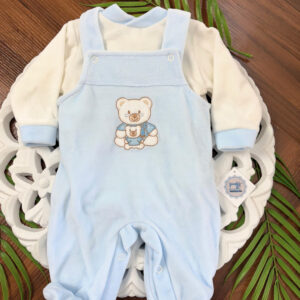 Jardineiras de Veludo 2 Ursinhos