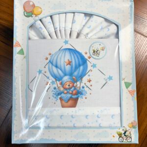 Jogo de Bebé de Algodão - Balão de Ar Quente Digital