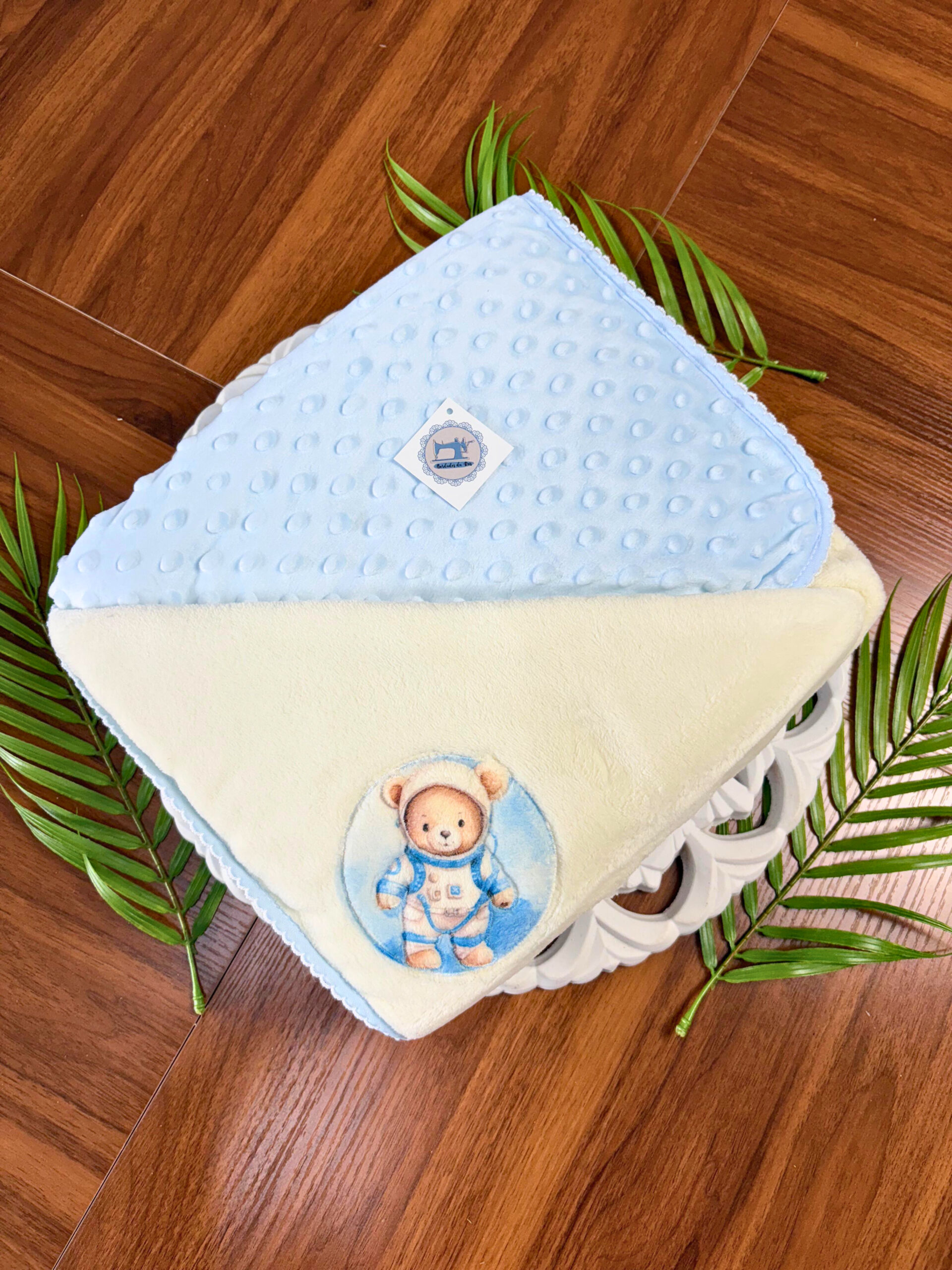 Manta de Coralina Pipoca - Astronauta