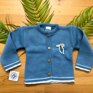 Casaco de Malha para Bebé com Laço