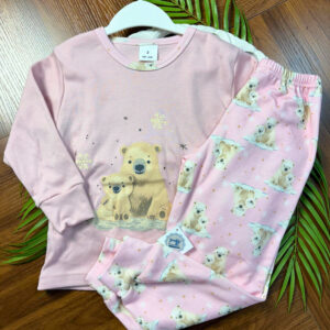 Pijama de Menina Urso Polar