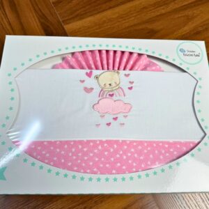 Jogo de Bebé de Algodão - Ursinho Arco Iris