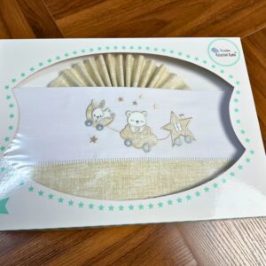 Jogo de Bebé de Algodão - Comboio Estrelinhas