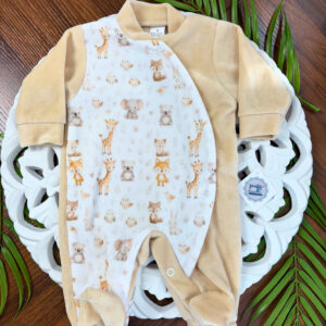 Babygrow de Veludo Safari
