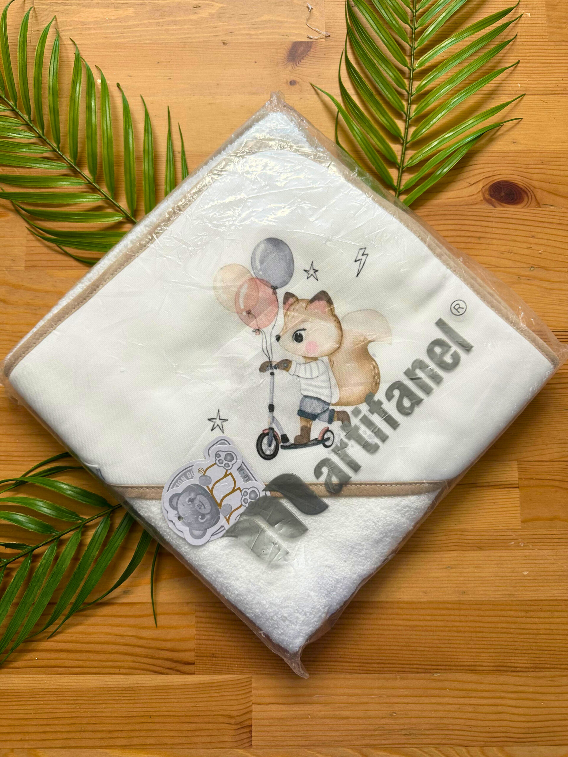 Toalha de Banho - Raposa na Trotinete