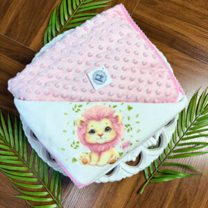 Manta de Coralina Pipoca - Leão