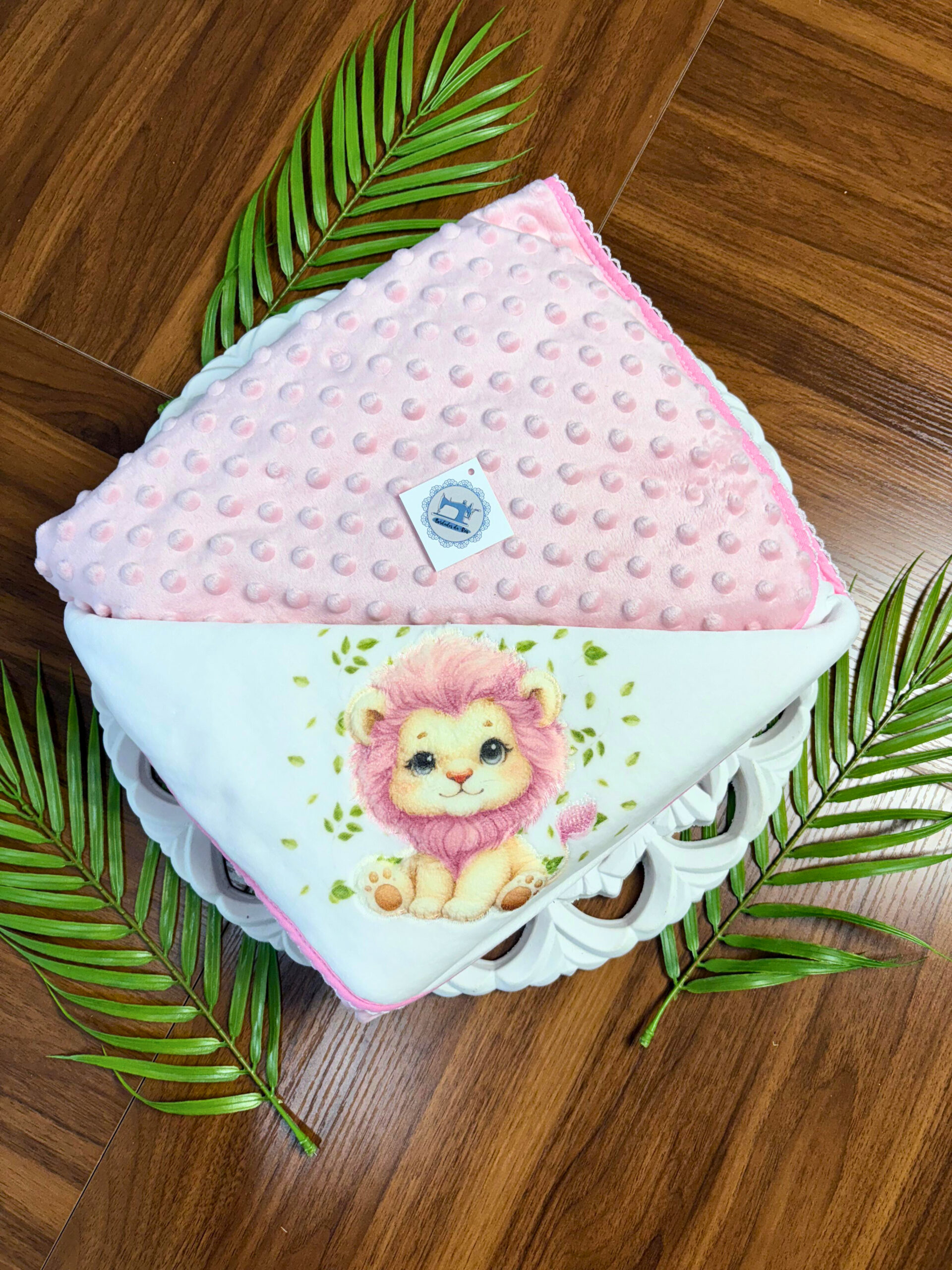 Manta de Coralina Pipoca - Leão