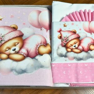 Kit Decorativo Completo - Ursinho na Nuvem