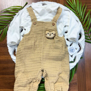 Jardineiras com Peluche de Menino