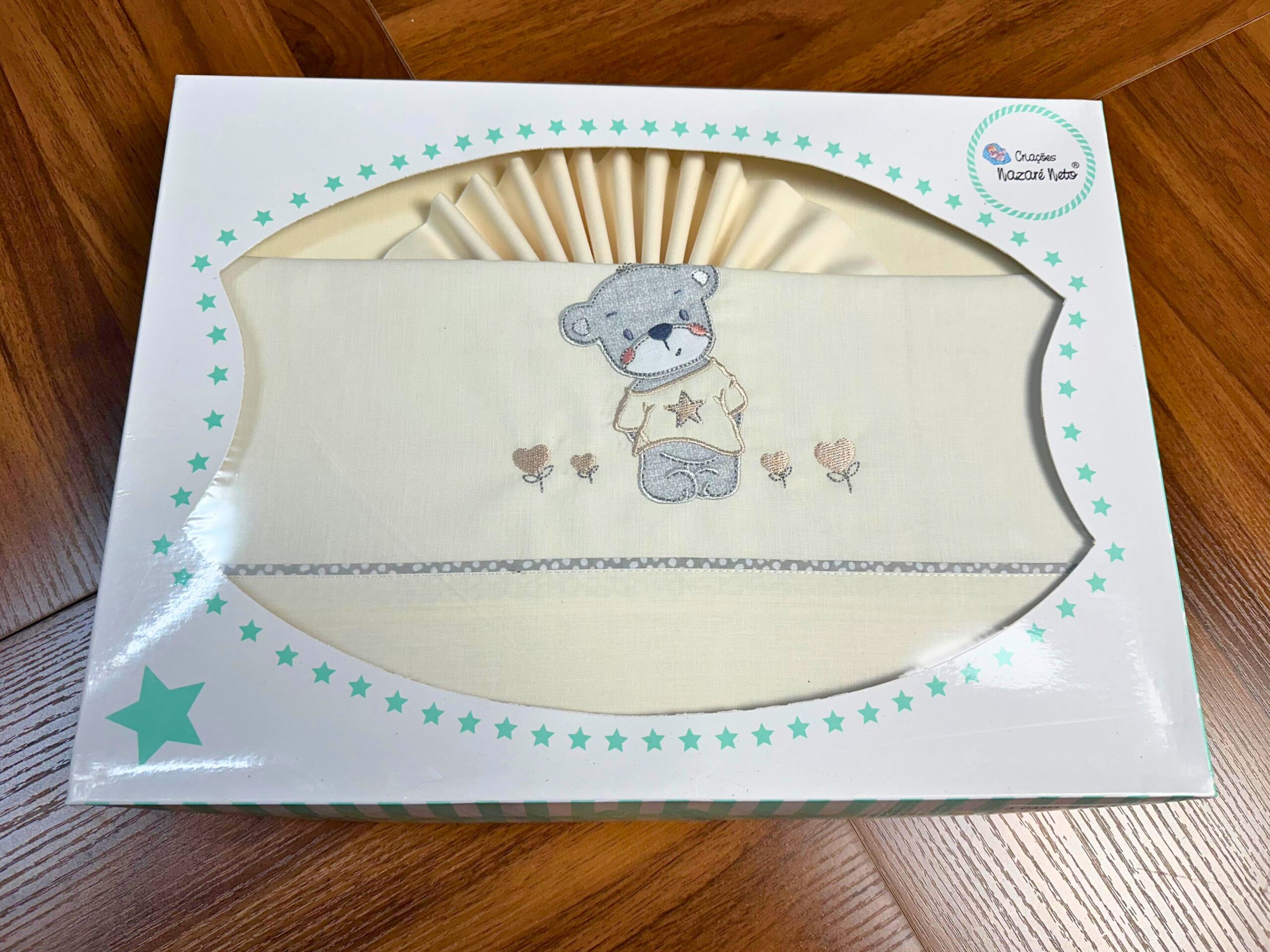 Jogo de Bebé de Algodão - Ursinho com Tshirt