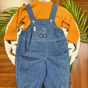 Jardineira Ratinho no Trator de Menino