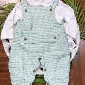 Jardineiras Waffle de Menino