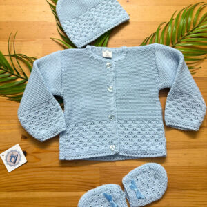 Kit de Malha 3 Peças para Bebé