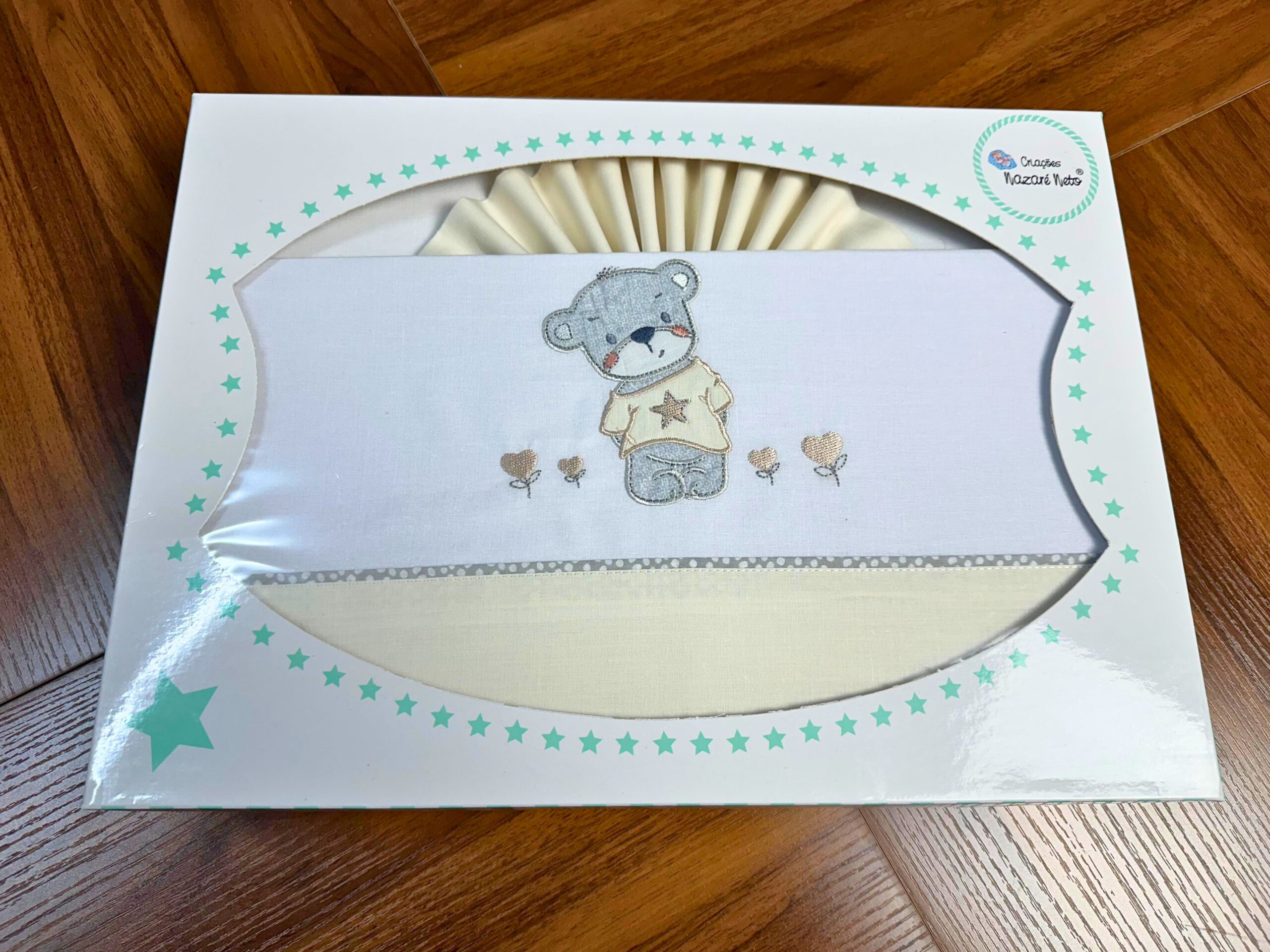 Jogo de Bebé de Algodão - Ursinho com Tshirt