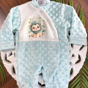 Babygrow de Veludo Pipoca com Leão Digital
