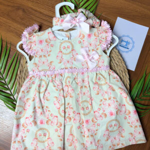 Vestido Borboletas com Bandolete