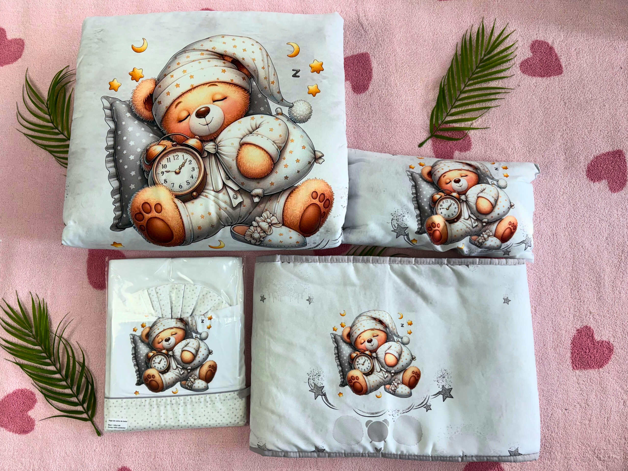 Kit Cama Completo - Ursinho na Nuvem