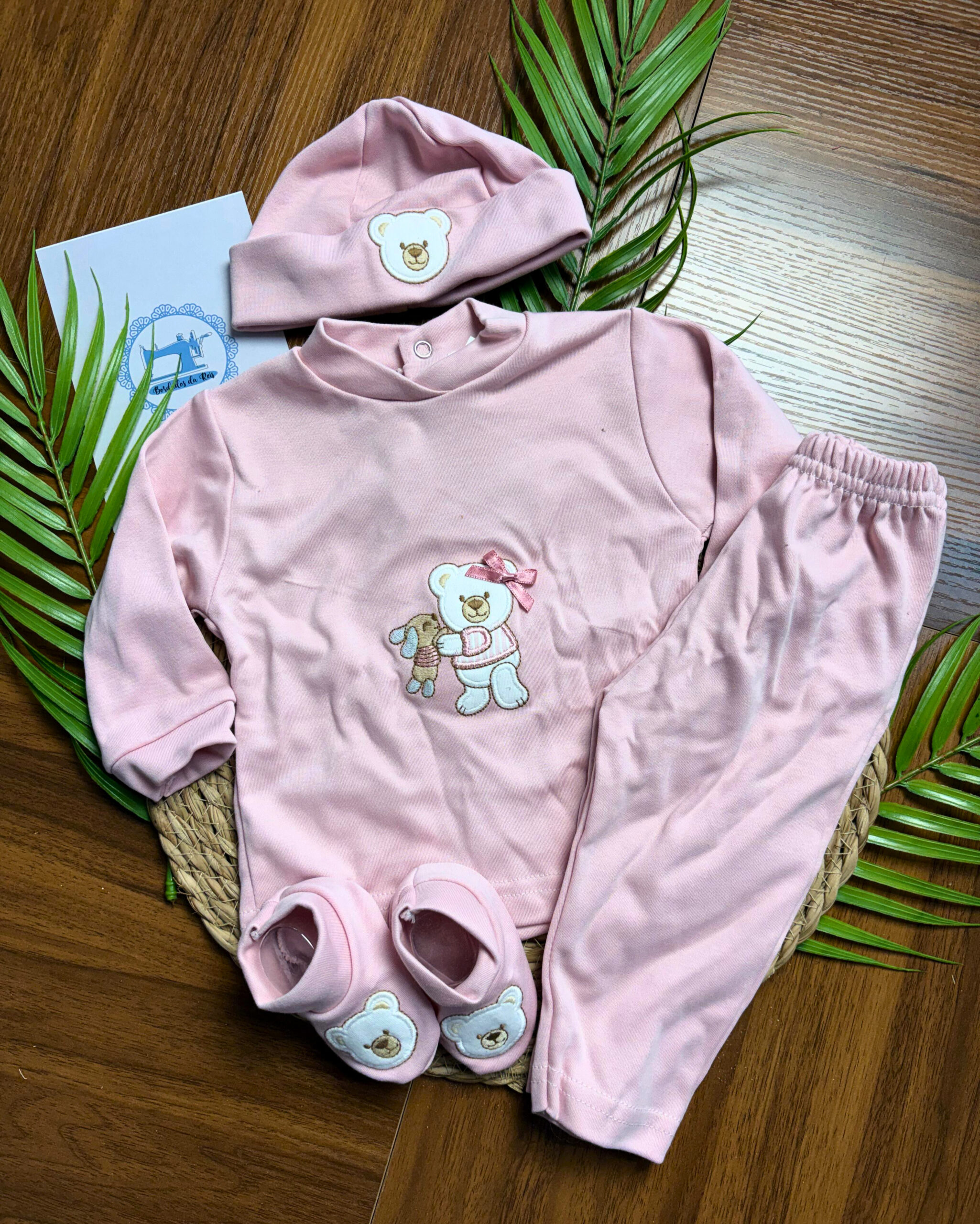 Conjunto de Fato de Treino com Gorro e Carapins