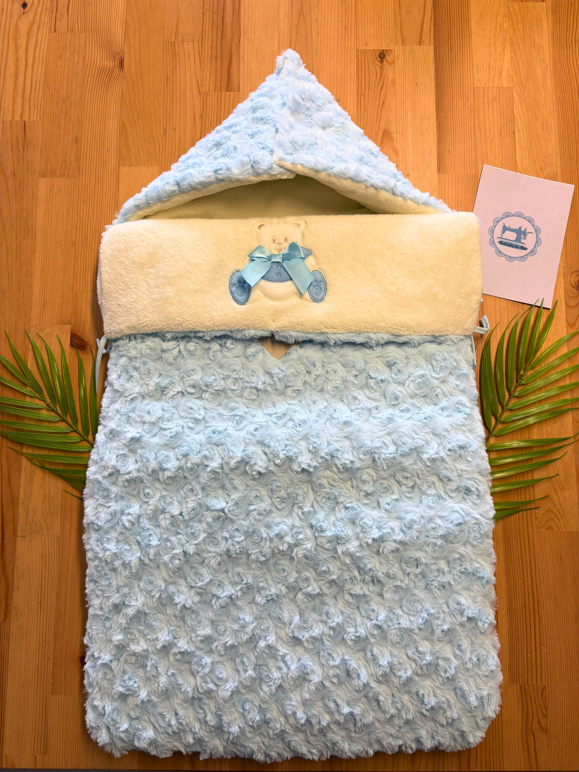 Saco de Ovo de Bebé Rosas Ursinho