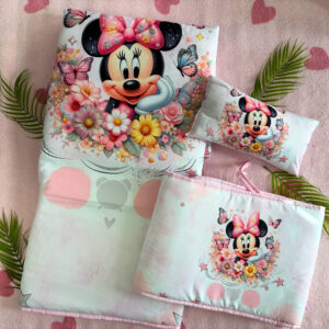 Kit Cama Completo - Minnie Flores
