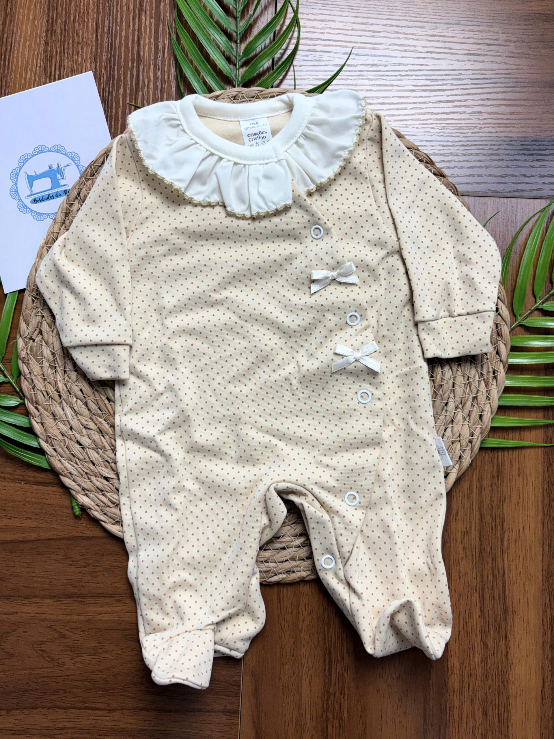 Babygrow de Algodão Pintinhas